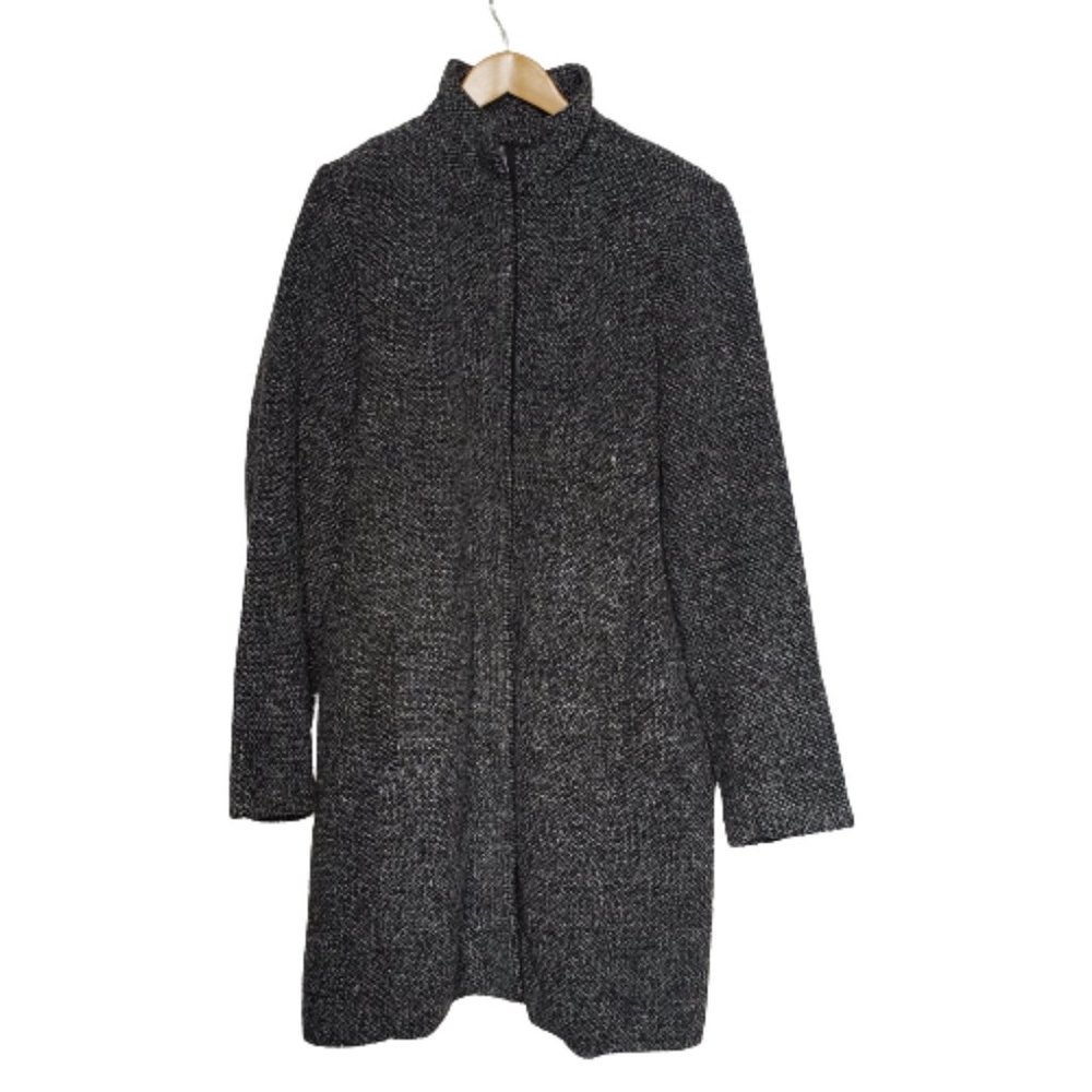 OLD NAVY Slim Wool-like, Long Zip-front Coat, Size L